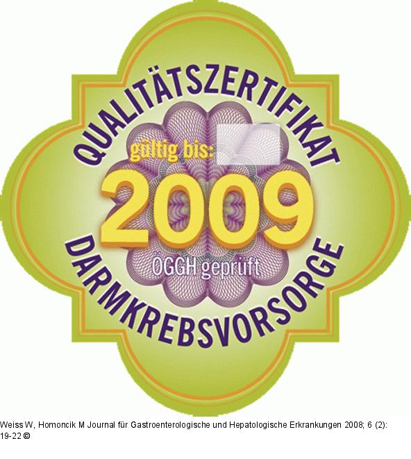 Darmkrebsvorsorge - Zertifikat