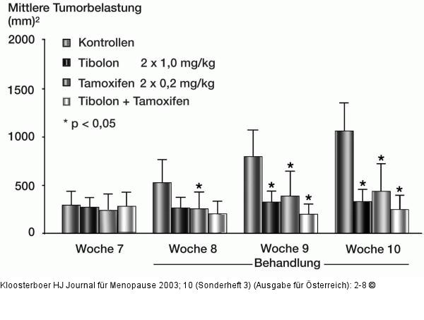 Tibolon -Tamoxifen - DMBA-Modell