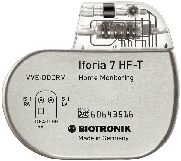 Produkt: BIOTRONIK Iforia 7 HF-T<br>Vertrieb: BIOTRONIK Vertriebs-GmbH 