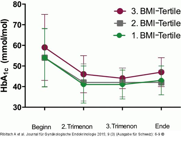 HbA1c-Verlauf Schwangerschaft