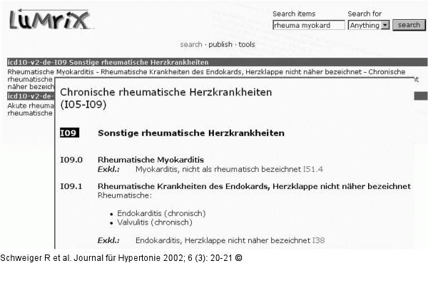 LuMriX - ICD-10 - Internet