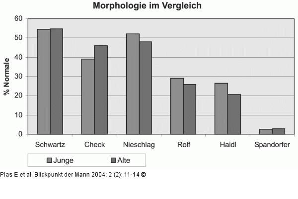 Samenzellen - Morphologie