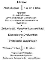 Abbildung 1: Alkoholische Kardiomyopathie - Pathogenese