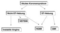 Abbildung 1: Akutes Koronarsyndrom - Einteilung