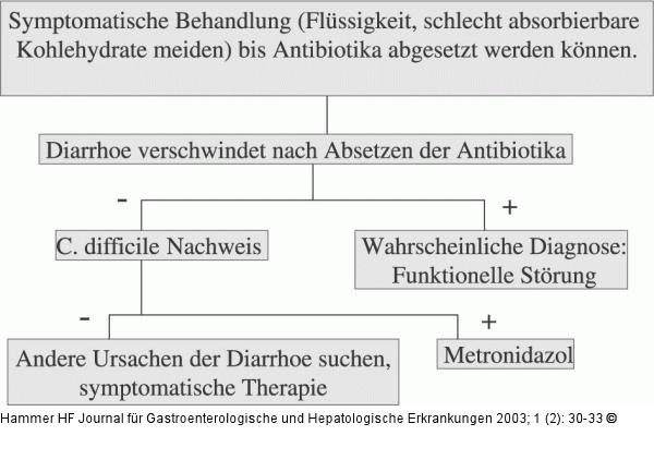 Antibiotikaassoziierte Diarrhoe - Therapie