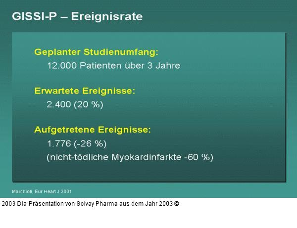 GISSI-P – Ereignisrate