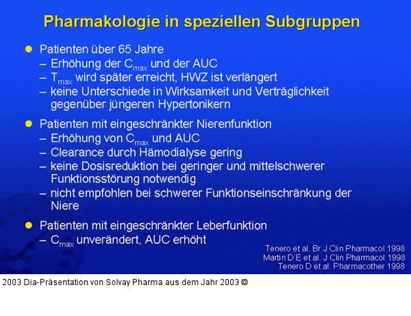 Pharmakologie in speziellen Subgruppen