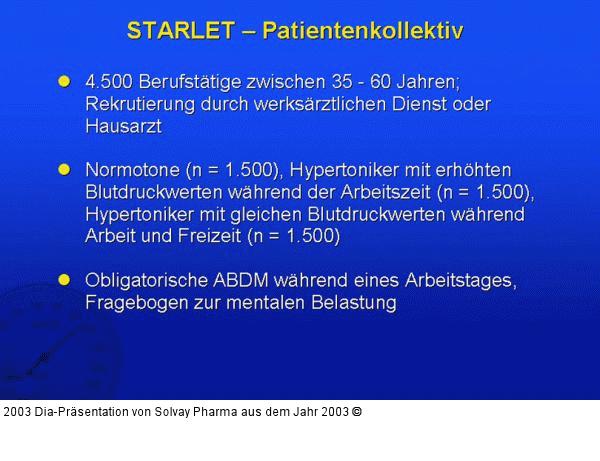 STARLET – Patientenkollektiv