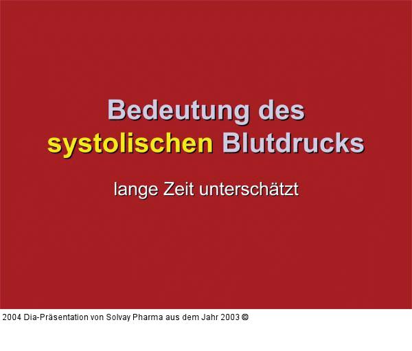 Systolischer Blutdruck