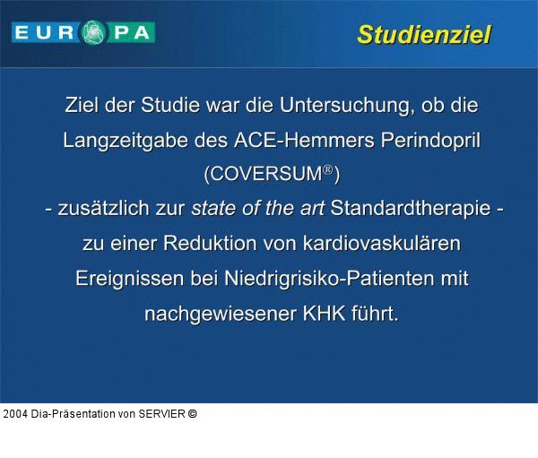 EUROPA-Studie - Studienziel