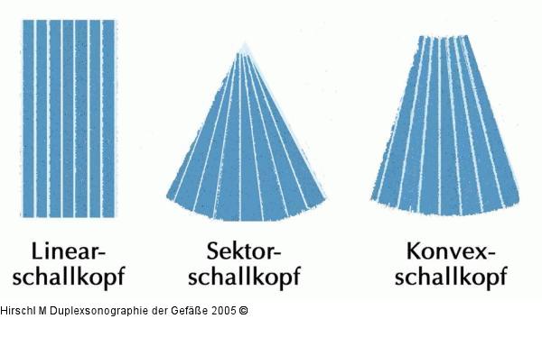 Duplexsonographie - Schallkopf