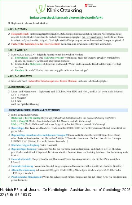Entlassungscheckliste