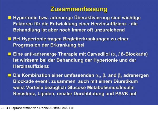 Herzinsuffizienz - adrenerge Überaktivierung - Hypertonie
