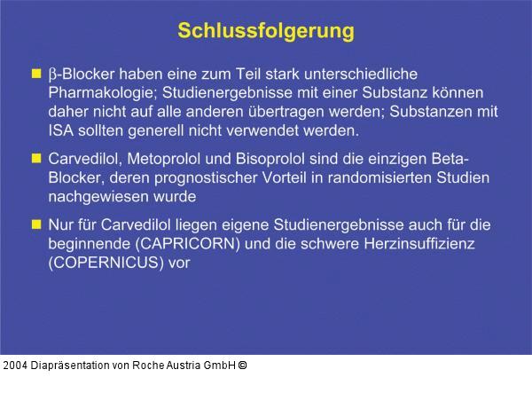 Betablocker-Therapie bei schwerer Herzinsuffizienz