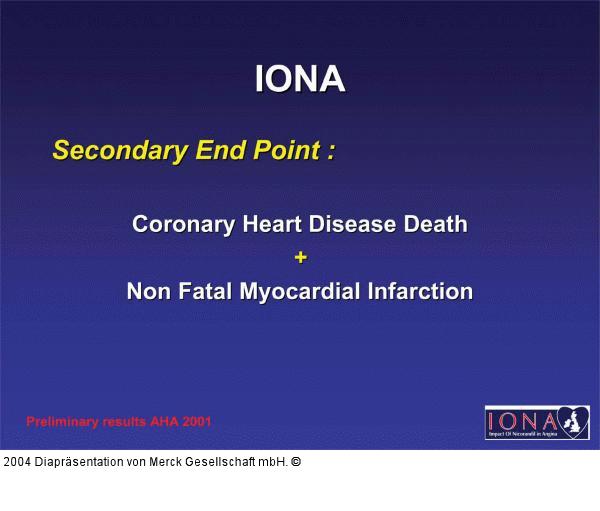 IONA - secondary end point