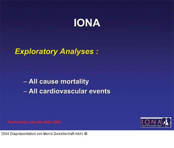 IONA - exploratory analyses