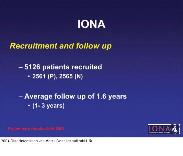 IONA - recruitment and follow up