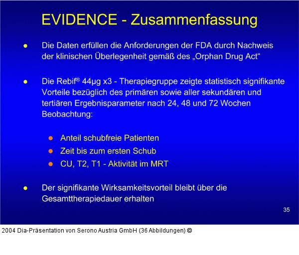 EVIDENCE  - Zusammenfassung
