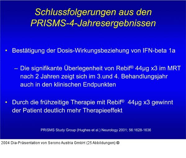 PRISMS - Schlußfolgerung
