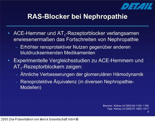 Nephropathie - RAS-Blocker
