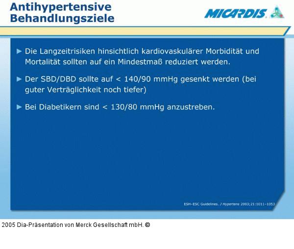 Antihypertensive Behandlungsziele