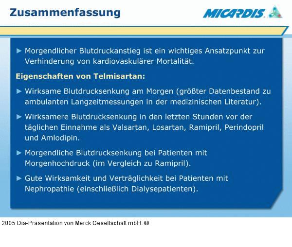 Telmisartan - Eigenschaften