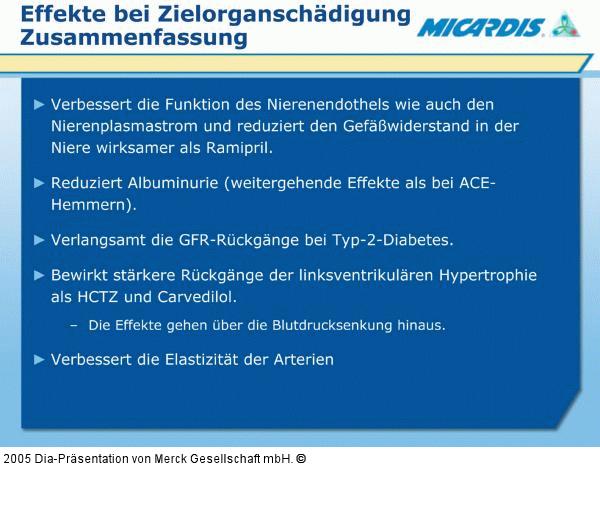 Effekte bei Zielorganschädigung