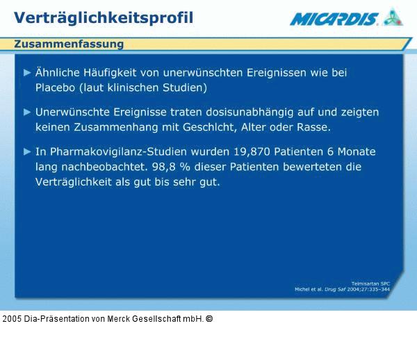 Verträglichkeitsprofil