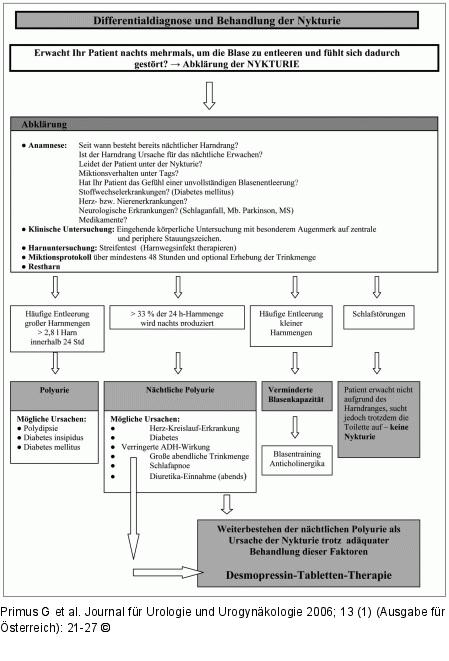 Nykturie - Differentialdiagnose - Behandlung