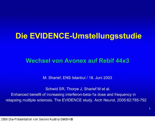 EVIDENCE-Umstellungsstudie