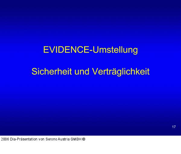 EVIDENCE-Umstellung