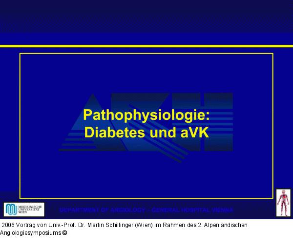 PAVK - Diabetes mellitus