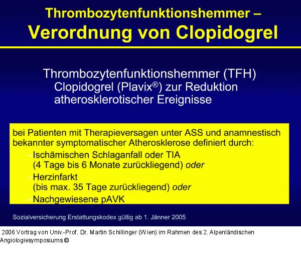 Thrombozytenfunktionshemmer