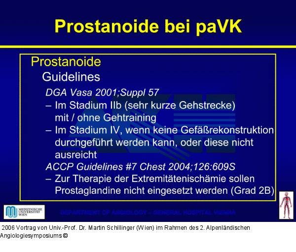 PAVK - Prostanoide