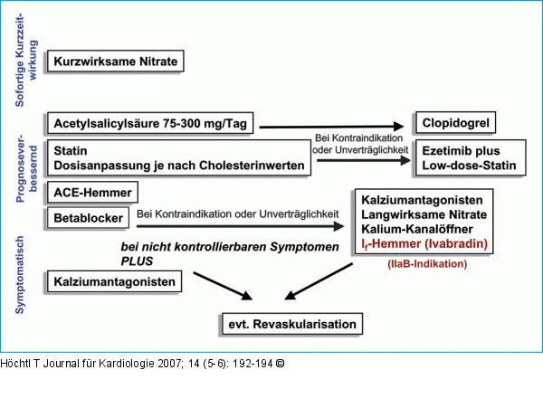 Stabile Angina pectoris - Behandlung