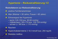 Abbildung 8: Hypertonie – Risikostratifizierung 1/2