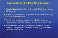 Abbildung 15: Eprosartan zur Schlaganfallprophylaxe