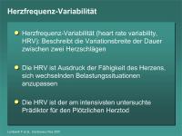 Abbildung 11: Herzfrequenz-Variabilität