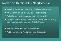 Abbildung 44: Nach dem Herzinfarkt - Medikamente