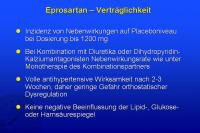 Abbildung 39: Eprosartan – Verträglichkeit