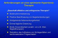 Abbildung 59: Anforderungen an eine optimierte Hypertonie-Therapie