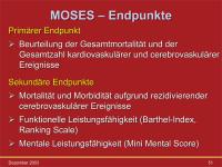 Abbildung 51: MOSES-Studie - Endpunkte