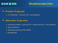 Abbildung 25: EUROPA-Studie - Endpunkte