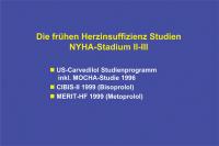 Abbildung 3: Herzinsuffizienz-Studien NYHA-Stadium II-III