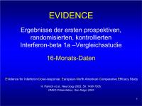 Abbildung 1: EVIDENCE-Studie
