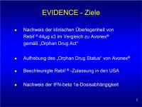 Abbildung 3: EVIDENCE - Studieziele