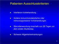 Abbildung 6: EVIDENCE - Ausschlußkriterien