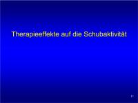Abbildung 11: EVIDENCE - Therapieeffekte - Schubaktivität