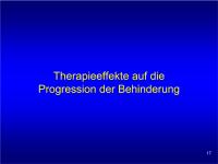 Abbildung 17: EVIDENCE - Therapieeffekte - Progression der Behinderung