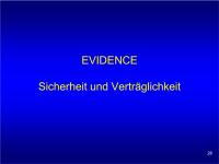 Abbildung 26: EVIDENCE - Sicherheit - Verträglichkeit